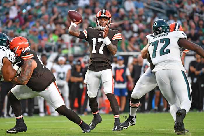 Dorian Thompson-Robinson is off to a strong start with the Browns and could win the backup job to Deshaun Watson.